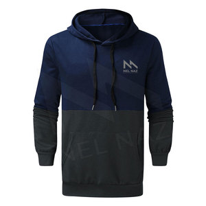 เสื้อสเวตเตอร์แขนยาวสำหรับผู้ชาย, เสื้อกันหนาวแฟชั่นแขนยาวมีฮู้ดสั่งตัดสำหรับฤดูหนาวพร้อมฮิปฮอปเย็บลายสีทึบสไตล์ฤดูใบไม้ร่วง - Product Image 5