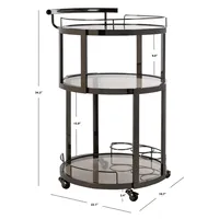 Chariot en céramique artisanal haut de gamme, nouveau design, chariot de service écologique pour plantes, mobilier roulant moderne pour hôtels, restaurants et événements
