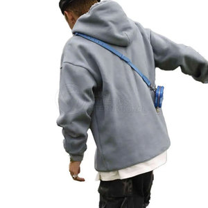 Sudaderas con Estampado Puff, Estilo Cortado y Deshilachado, Personalizadas, para Hombre, Nueva Colección OEM, Ropa Urbana, Color Gris, Mejor Precio - Product Image 4