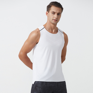 <b>Men's</b> <b>Compression</b> Wear Knitted Plus Size Tank Top Custom Printing Available OEM Breathable Customized - Product Image 3