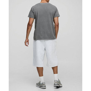 Premium 220 GSM 100% algodón de gran tamaño Streetwear camiseta de hombre logotipo personalizado cuello redondo Camiseta en blanco de alta calidad - Product Image 5