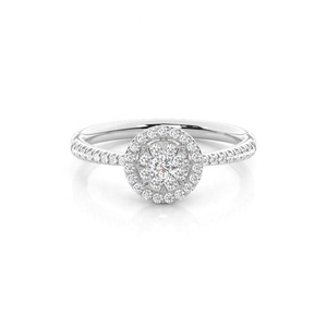 14K White Gold Gold Plated Wedding Engagement <b>Ring</b> with Moissanite 925 Silver Jewelry for Women - Product Image 4