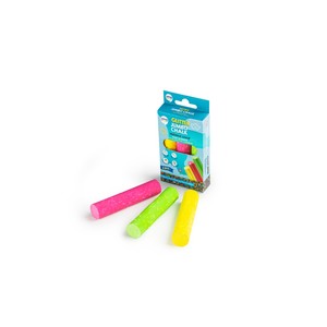 Tiza Lavable No Tóxica para Acera, Juego de 3 con Purpurina, Tiza Redonda Resistente para Dibujar al Aire Libre para Niños - Product Image 1