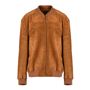 Chaquetas de Cuero de Gamuza de Invierno de Primera Calidad para Hombre, Cuello Alto y Logotipo Frontal, Ropa Urbana Transpirable y Ecológica para Uso Diario - Product Image 1