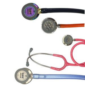 Stéthoscope médical professionnel Spirit à double tête en acier inoxydable, classe I, modèle CK-S601PF, conception acoustique, garantie 1 an, SGS - Product Image 1