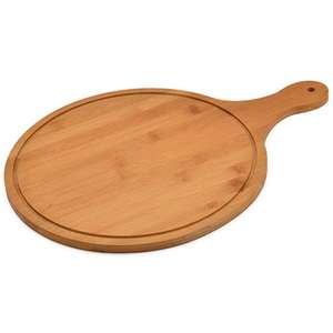 Ensemble de 3 pièces en chinois, planche à découper ronde en bois pour Pizza avec poignée, planche à découper le fromage - Product Image 4