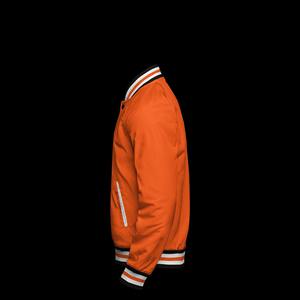 New Arrival Customized Quality Satin Varsity <b>Jacket</b> <b>Faux</b> <b>Leather</b> Sleeves High Quality Custom Color <b>Men</b> Wear Varsity <b>Jacket</b> - Product Image 3