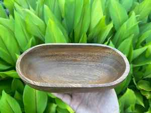 Cuencos Decorativos Rústicos de Madera Tallados a Mano para Ensaladas para Negocios de Alimentos, Cuenco Único de Concreto - Product Image 3