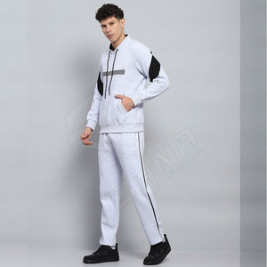 Ensemble de vêtements d'entraînement unisexe pour l'été, sweat-shirt et pantalon de survêtement décontractés pour homme, logo personnalisé, taille plus, léger, 100% coton respirant - Product Image 2