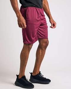 กางเกงขาสั้นเล่นกีฬาของผู้ชายออกแบบได้ตามต้องการมีกระเป๋าด้านข้างและสายรัดเอวที่มีความยืดหยุ่นลวดลายสีทึบชุดใส่ประจำวัน - Product Image 3