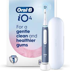 Cepillo de dientes eléctrico Oral-B iO Serie 4 con (1) cabezal de cepillo, recargable, azul pizarra - Product Image 6