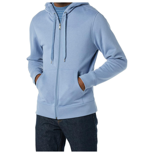 Jersey de lana de algodón 100% para hombre, Sudadera con capucha, pantalones de chándal, chaqueta de invierno bordada HeavyGSM de alta calidad, Top transpirable con cremallera completa - Product Image 4