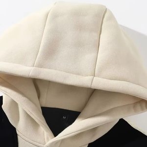 Sudadera con Capucha para Hombre Otoño Invierno, Sudadera Cálida de Forro Polar con Estampado Hip-Hop Urbano para Correr, Sudadera Informal Holgada de Color Sólido - Product Image 4