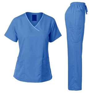 Scrubs médicaux personnalisés de haute qualité Nouveau design Hôpital d'été OEM Vente en gros Spandex Stretch Tricoté Vêtements de médecin - Product Image 2