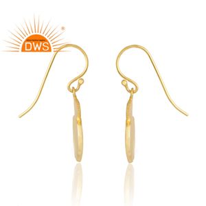 Nouveau Design élégant en argent Sterling plaqué or 18 carats émail boucle d'oreille conception Demi bijoux fins pour les femmes cadeau pour elle - Product Image 4