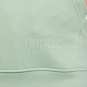 เสื้อฮู้ดผู้หญิงสั่งทำขายส่ง ผ้าฝ้าย 100% สีพื้น ระบายอากาศ แห้งเร็ว สไตล์ลำลอง มีฮู้ด ปักโลโก้ด้านหน้า - Product Image 6