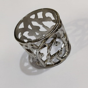 <b>Top</b> Trending Customized Metal Napkin Rings Hoops Serviette Rings Gold <b>Rose</b> Gold Finish for Weddings All Sizes Designs Available - Product Image 4