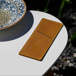 Soporte de cubertería sencillo portátil ligero de cuero genuino duradero para restaurante comedor elegante organizador de utensilios para mesa - Product Image 1