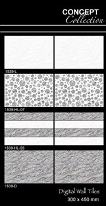 Azulejos de cerámica impresos digitales de 8mm de espesor 300x450mm del fabricante indio líder Azulejos de pared antideslizantes de diseño magnífico - Product Image 6