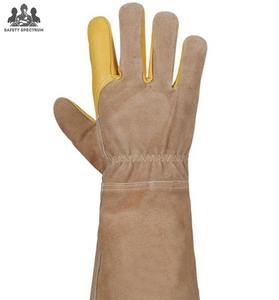 Guantes de Soldadura de Piel de Cabra Duraderos SAFETY SPECTRUM SS-WG-4899, con Detección de Pinchazos, para Uso en las Cuatro Estaciones, Ecológicos - Product Image 6