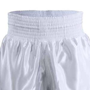 กางเกงขาสั้นชกมวยผ้าซาตินปรับแต่งได้ตัดแนวต่างๆเป็นเส้นใยโพลีเอสเตอร์100% สำหรับการเคลื่อนไหวแบบไม่จำกัด - Product Image 4