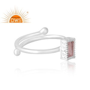 Hot Selling 925 Sterling Silver Natural <b>Rose</b> <b>Quartz</b> Gemstone <b>Ring</b> Custom Jewelry For Women Gift For Her - Product Image 4