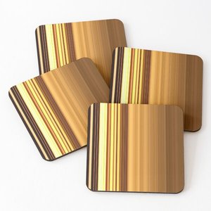 Sous-verre de thé imprimé sur mesure très durable Table de fantaisie couverts décoratifs vaisselle tasse à café sous-verre rond en bois - Product Image 1