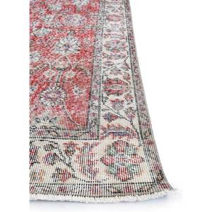 Tapis en laine vintage rouge et orange à motifs floraux, noué à la main, rectangulaire 9x12, pour salon ou couloir - Pae-2635 - Product Image 4