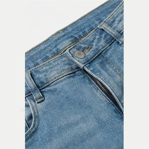 Pantalon droit unisexe d'hiver de qualité supérieure, surdimensionné, respirant, délavé au soleil, jean déchiré, pantalon en denim, vente en gros - Product Image 4