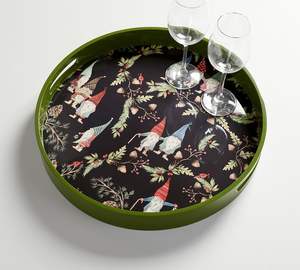 Nouveaux articles de haute qualité en gros plateaux en laque plateau décoratif de Noël pour la décoration intérieure fait à la main au Viet Nam - Product Image 1