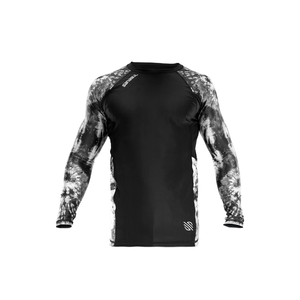 Nueva llegada de alta calidad de los hombres de manga larga Rash Guard multifuncional personalizado impreso compresión deporte estilo MMA de manga corta - Product Image 1