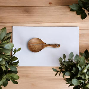 Utensilios de cocina de madera de acacia hechos a mano Utensilios de cocina y utensilios de cocina únicos de nuevo diseño para fiestas de inauguración de la casa - Product Image 5