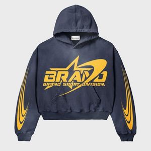 Nuevo diseño de ropa de calle de peso pesado personalizada Sun Faded Acid Wash Cut and Sew Rhinestone Distressed Rip Cropped Hoodie - Product Image 5