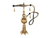 Meilleures ventes Chicha égyptienne de luxe artisanale en laiton avec technique de laque, type mini droit, qualité supérieure, design antique Farida