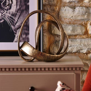 Art minimaliste noir Animal Sculpture créatif Style européen décoratif luxe abstrait hôtel décor métal ornements - Product Image 4