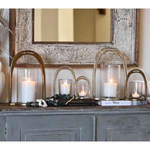 Ideas de decoración de vacaciones, juego de portavelas ecuestre, acabado en oro plateado, estribo de caballo europeo, soporte de tarro para velas, decoraciones de mesa - Product Image 5