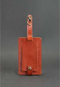 Genuine Leather <b>Luggage</b> Tags with Business Card ID Tags Customized Color & Logo High Quality Travel <b>Accessories</b> LLT-0002 - Product Image 3