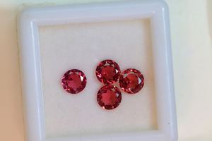 Turmalina Rosa natural 3mm a 5mm Forma redonda Turmalina facetada Piedra de color rosa Turmalina mágica Piedra suelta - Product Image 5