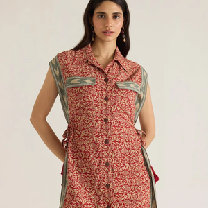 Mini robe de haute qualité élégance sans effort avec coupe décontractée beaux rideaux définis taille forme tissé uni teint Silhouette - Product Image 1