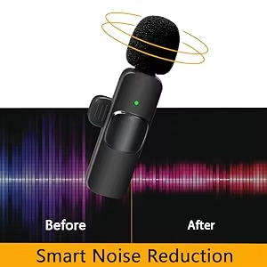 Microphone cravate sans fil miniature de qualité supérieure, technologie d'annulation du bruit, vlog, YouTube, approvisionnement mondial - Product Image 5