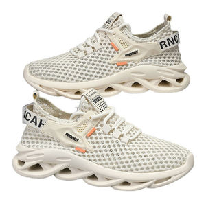 Nuevas zapatillas de moda para hombre de primavera, con cordones, para correr, de malla grande, transpirables, de caña baja, deportivas casuales para hombre. - Product Image 5