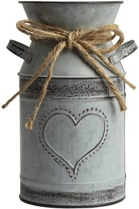 Boîte de lait en fer avec chitti noir boîte à lait en métal fini haute qualité faite à la main concepteur prix de gros boîte de lait de forme ronde - Product Image 6