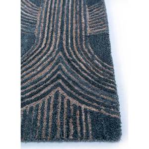 Jaipur <b>Rugs</b> ZA Tahn-7075 Blue Hand Tufted Wool <b>Rug</b> Modern <b>Boho</b> Style Geometric for Home Entryway Hallway Rectangular Shape - Product Image 4