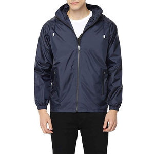 Veste coupe-vent softshell pour homme de haute qualité, personnalisée, imperméable, à capuche, pour la course à pied, broderie OEM ODM, motif enduit - Product Image 4