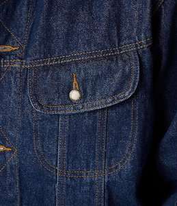 Recién llegado, chaqueta de mezclilla azul clásica para hombre, mezcla de algodón de alta calidad con cuello levantado de lona recubierta para trajes informales - Product Image 3