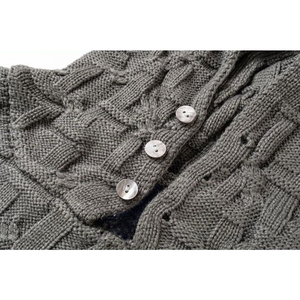 Nouveaux sweats à capuche en tricot personnalisés 2025, pull délavé unisexe, vêtements de rue surdimensionnés, tricot pour hommes et femmes, sweats à capuche tendance - Product Image 3