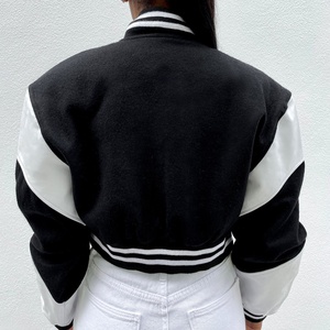 Chaqueta universitaria de lona personalizada unisex, soporte impermeable a prueba de viento para equipos deportivos universitarios, diseño frontal de letras para hombre de invierno - Product Image 2