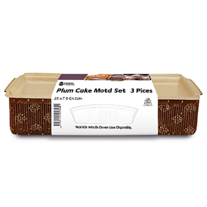 Plum <b>Cake</b> <b>Mold</b> Set 3 Pieces Baking Paper 23x7 Cm Non Stick Oven Use Disposable - Product Image 3