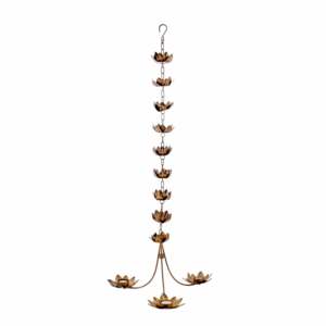 Elegante y Resistente Portavelas Colgante de Metal para Decoración del Hogar, Bodas, Diwali, India, Altura 92.96 cm - Product Image 1