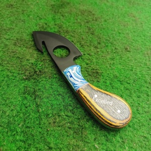 Cuchillo para pelar de acero inoxidable de hoja fija de 7 pulgadas hecho a mano con Funda de cuero de espiga completa para caza al aire libre - Product Image 4